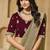 Green zari and cords soft silk saree with designer blouse fabric