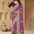 Purple zari and cords soft silk saree with designer blouse fabric