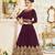 Mazenta Georgette Embroidered Wedding Wear Designer Anarkali Suit