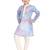 Jbn creation boy's blue and cream kurta pyjama set