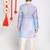 Jbn creation boy's blue and cream kurta pyjama set