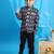 Jbn creation boy's black jodhpuri