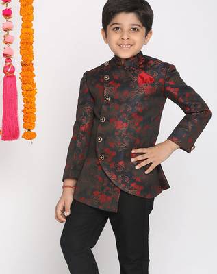 boy's maroon jodhpuri 2