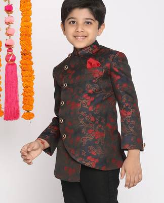 boy's maroon jodhpuri 3
