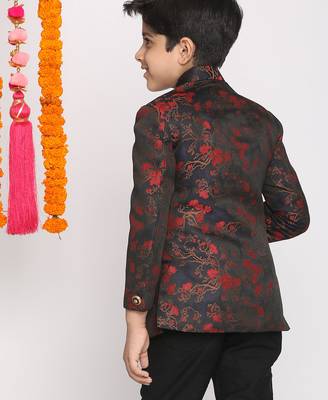 boy's maroon jodhpuri 4