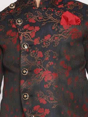 boy's maroon jodhpuri 5
