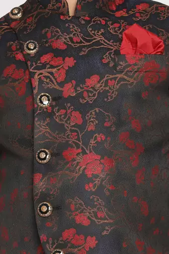 boy's maroon jodhpuri