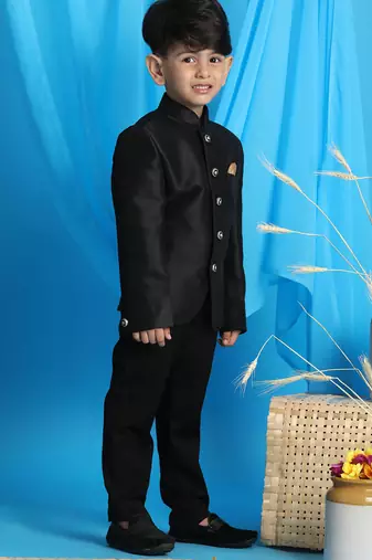 boy's black jodhpuri