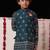 Jbn creation boy's navy blue nehru jacket