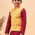 Jbn creation boy's yellow nehru jacket
