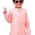 Jbn creation boy's peach nehru jacket