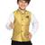 Jbn creation boy's yellow nehru jacket