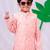 Jbn creation boy's peach nehru jacket