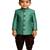 Jbn creation boy's green and coffee indowestern sherwani and cowl dhoti pant set