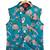 Jbn creation boy's multicolored-base-turquoise nehru jacket