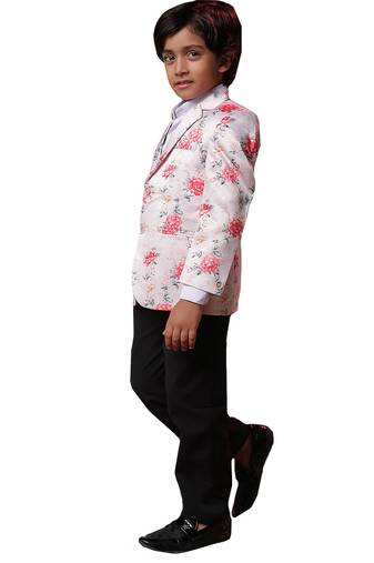Jbn creation boy's peach blazer