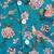 Jbn creation boy's multicolored-base-turquoise nehru jacket