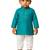 Jbn creation boy's cyan pure cotton kurta pyjama set