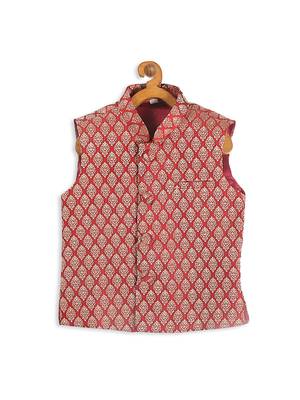infant boys silk blend nehru jacket 2