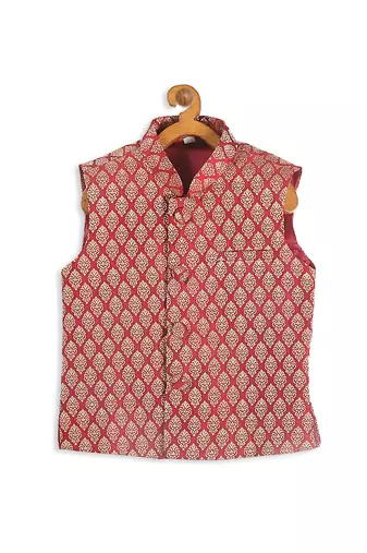 infant boys silk blend nehru jacket