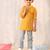 Jbn creation boys' mustard ethnic shirt