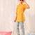 Jbn creation boys' mustard ethnic shirt