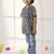 Jbn creation boys' bottle green ethnic shirt