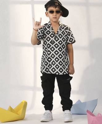 boys' black ethnic shirt 5