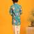 Jbn creation boys' multicolor base turquoise kurta patiala set