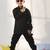 Jbn creation boys' black ethnic shirt