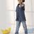 Jbn creation boys' navy blue ethnic shirt