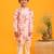 Jbn creation boys' multicolor base pink kurta pyjama set