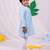 Jbn creation boys' blue and white kurta and pyjama set