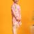 Jbn creation boys' multicolor base pink kurta pyjama set