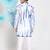 Jbn creation boys' blue and white kurta pyjama set