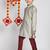 Jbn creation boys' beige,grey and maroon kurta pyjama set