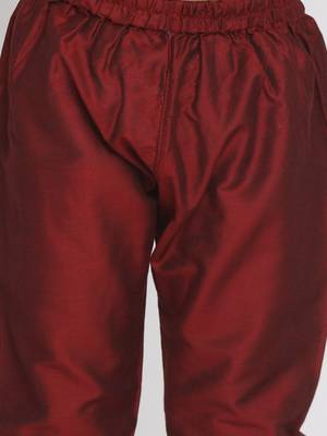 boys' beige,grey and maroon kurta pyjama set 5