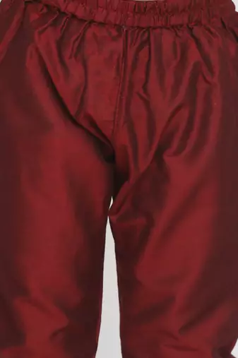 boys' beige,grey and maroon kurta pyjama set