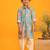 Jbn creation boys' multicolor base aqua kurta patiala set