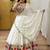 White Color Sequins,Digital Print With Real Mirror Work Georgette Lehenga Choli