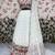 White Color Sequins,Digital Print With Real Mirror Work Georgette Lehenga Choli