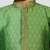 Jbn creations boys green jacquard silk kurta with cream pyjama - classic festive set