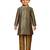 Jbn creations boys green jacquard silk kurta with cream pyjama - premium festive set