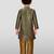Jbn creations boys green jacquard silk kurta with cream pyjama - premium festive set