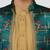 Jbn creations boys green jacquard silk jacket with rose gold pyjama - elegant set