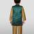 Jbn creations boys green jacquard silk jacket with rose gold pyjama - elegant set
