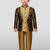 Jbn creations boys coffee indo-western kurta with rose gold pyjama - modern festive