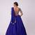 Navy Blue Color Foil Mirror Work Faux Georgette Lehenga Choli