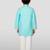 Jbn creations boys' aqua cotton printed kurta set with white pyjama - durga poojan special
