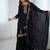 Black Georgette Embroidered Suit Set with Dupatta | Elegant Partywear Salwar Kameez